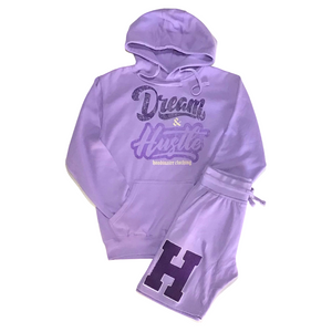 Open image in slideshow, The Hoodinaire Limited Dream &amp; Hustle Jogger Shorts &amp; Hoodies Set
